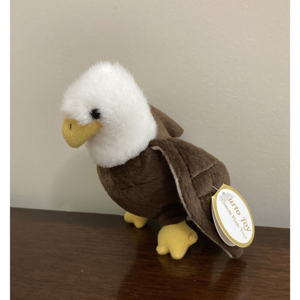 Curto Toy Custom Bald Eagle Plush Stuffed Animal NEW NWT 6"
